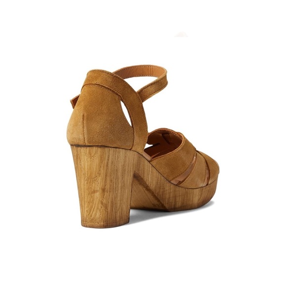 Eric Michael Savy Tan Suede Women’s Block Heel Sandals - Size 10.5, EU 41 - Picture 3 of 11